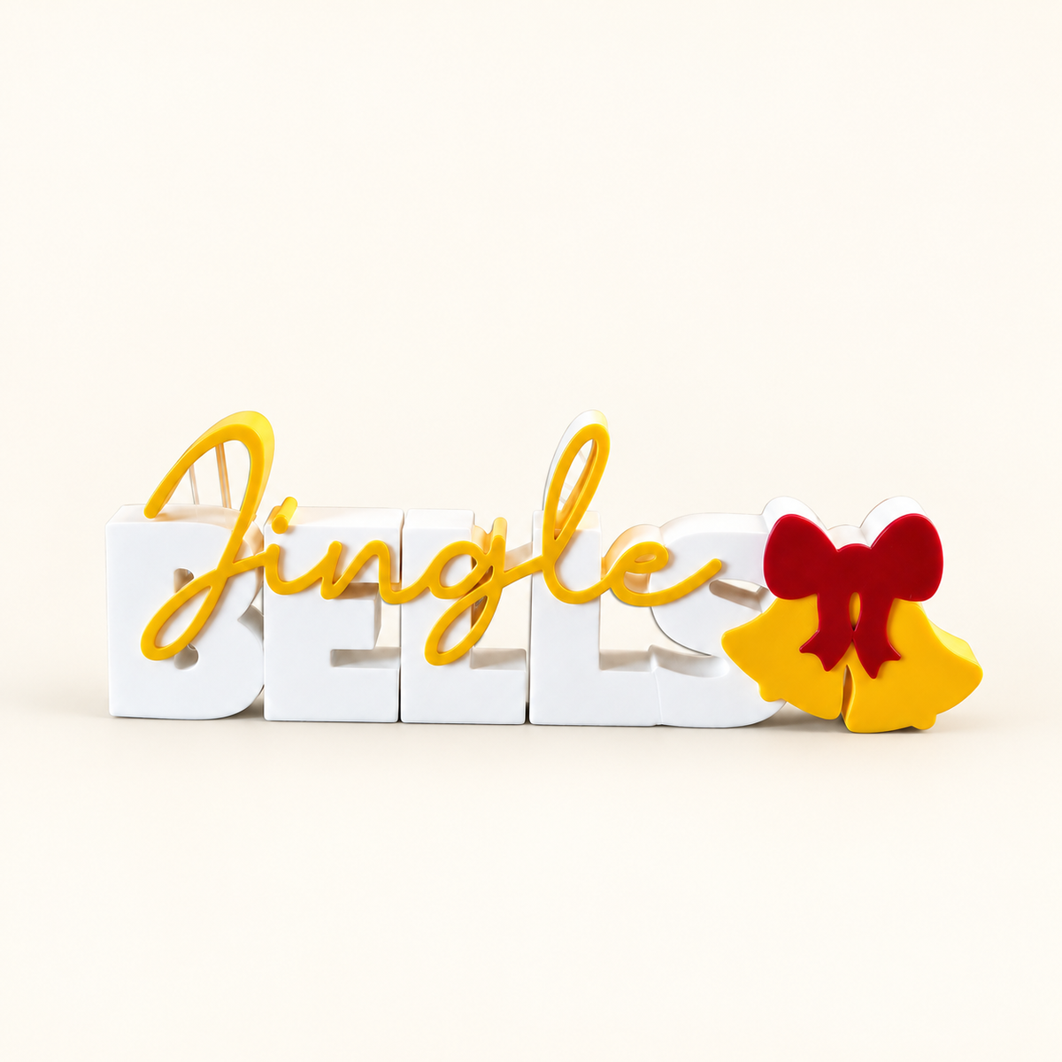 3D-geprint woordbeeld Jingle Bells – Dovana