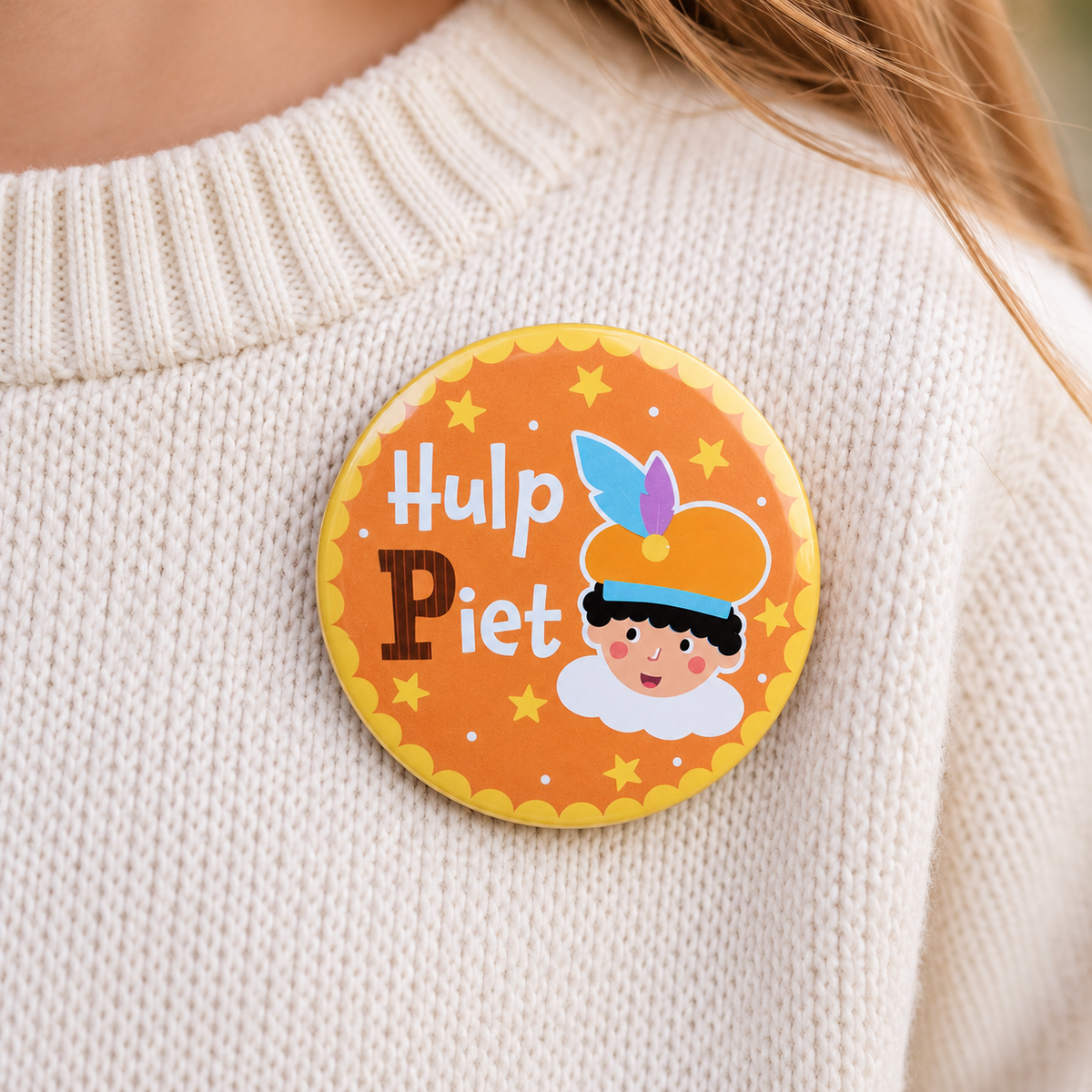 Sinterklaas button – Hulp Sint of Hulp Piet