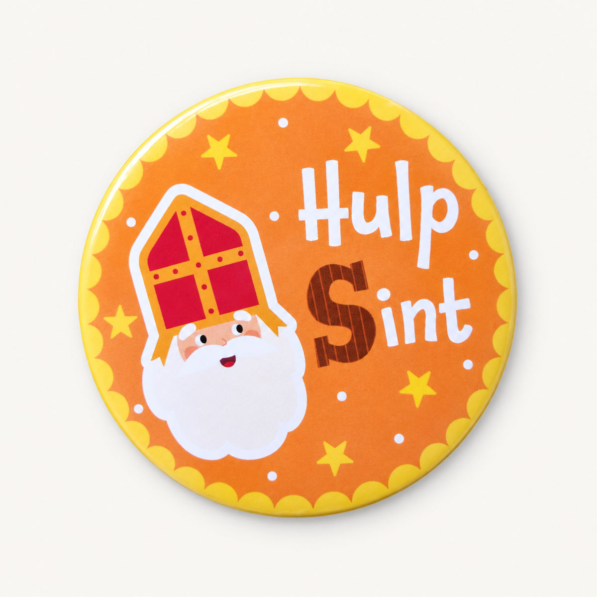 Sinterklaas button – Hulp Sint of Hulp Piet