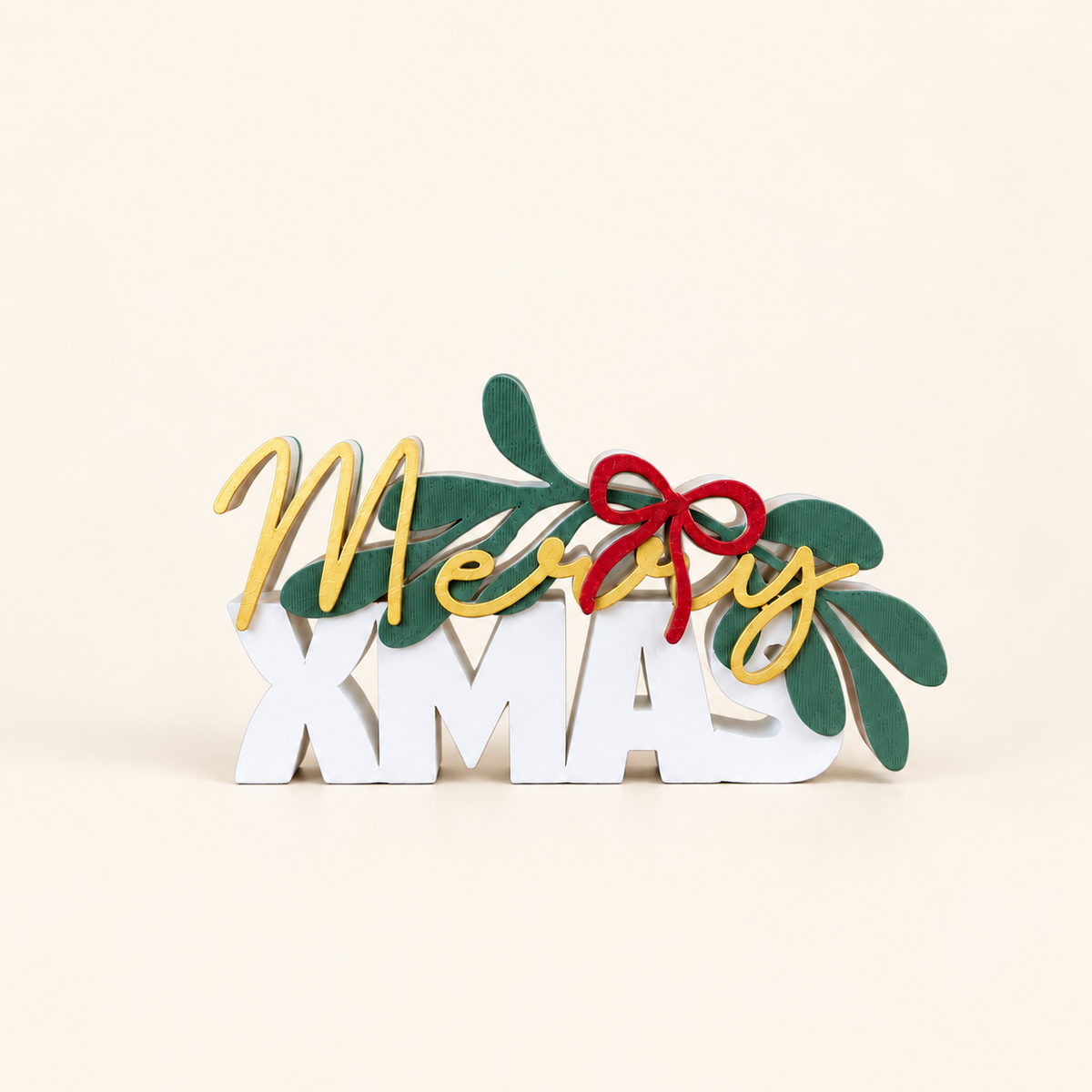 3D-geprint woordbeeld Merry XMAS – Dovana