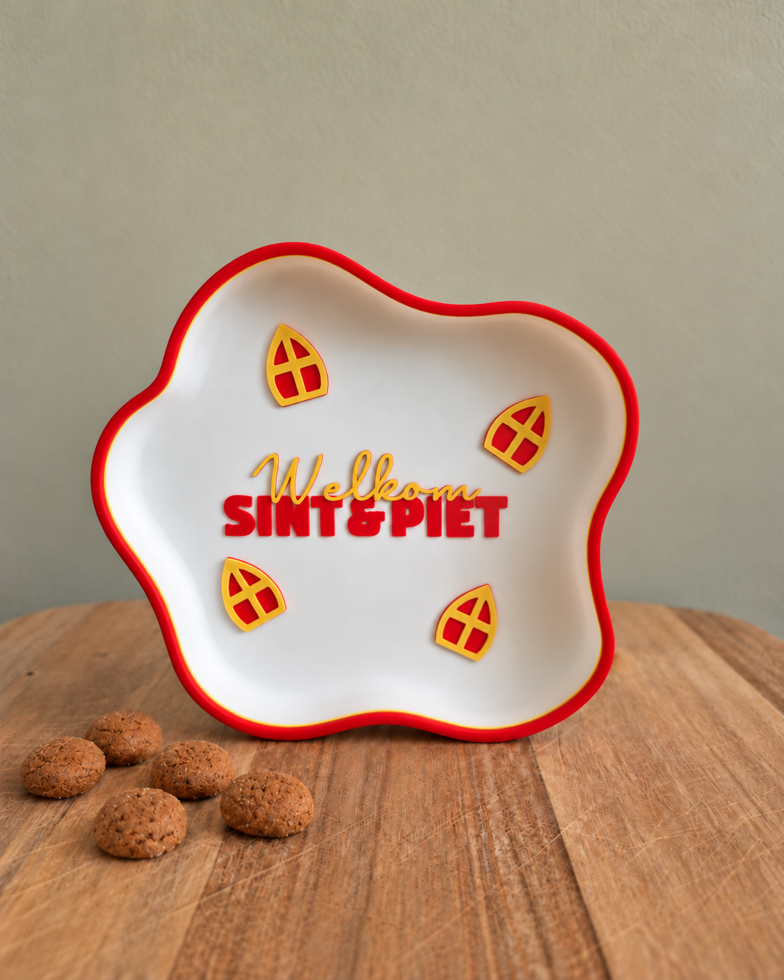 Decoratieschaaltje Welkom Sint en Piet, niet voor voedsel – Dovana