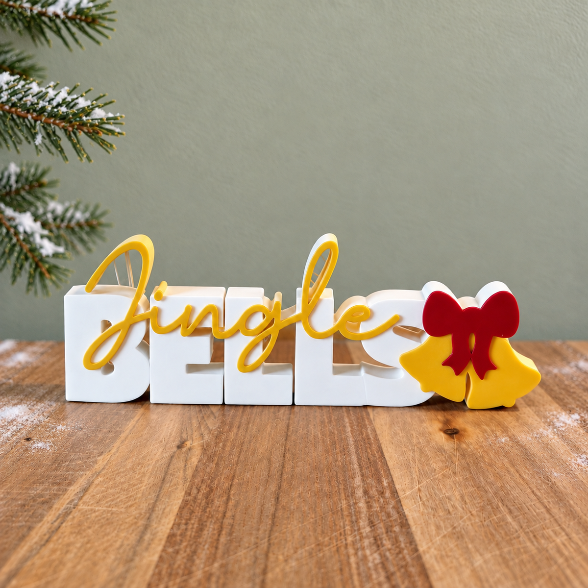 Kerstwoordbeeld Jingle Bells van Dovana