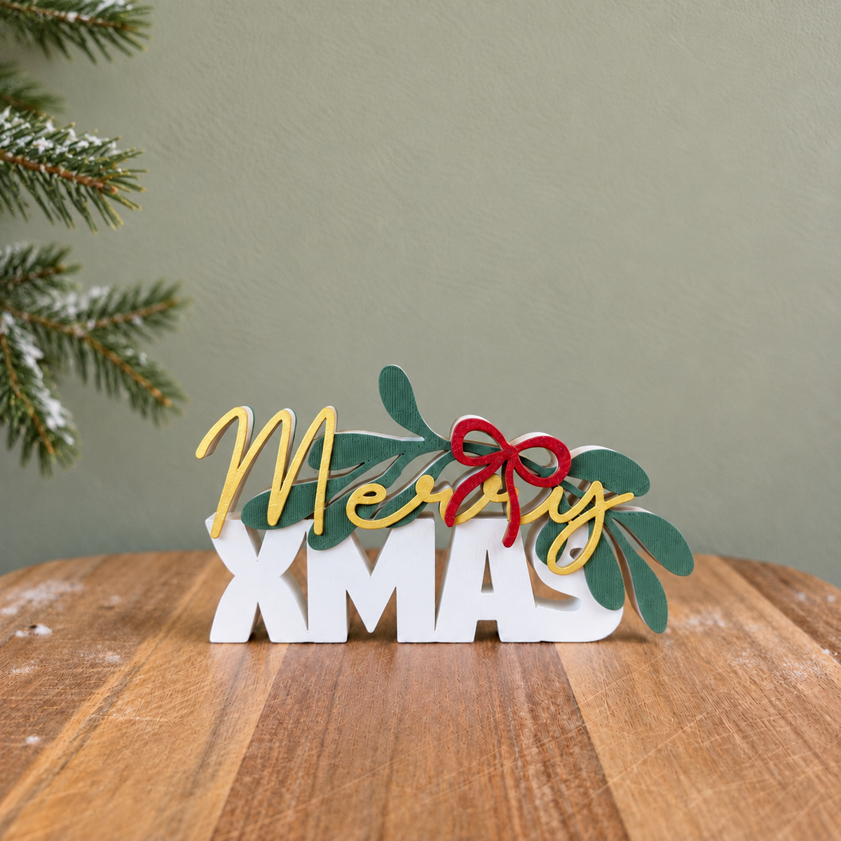 Kerstwoordbeeld Merry XMAS van Dovana