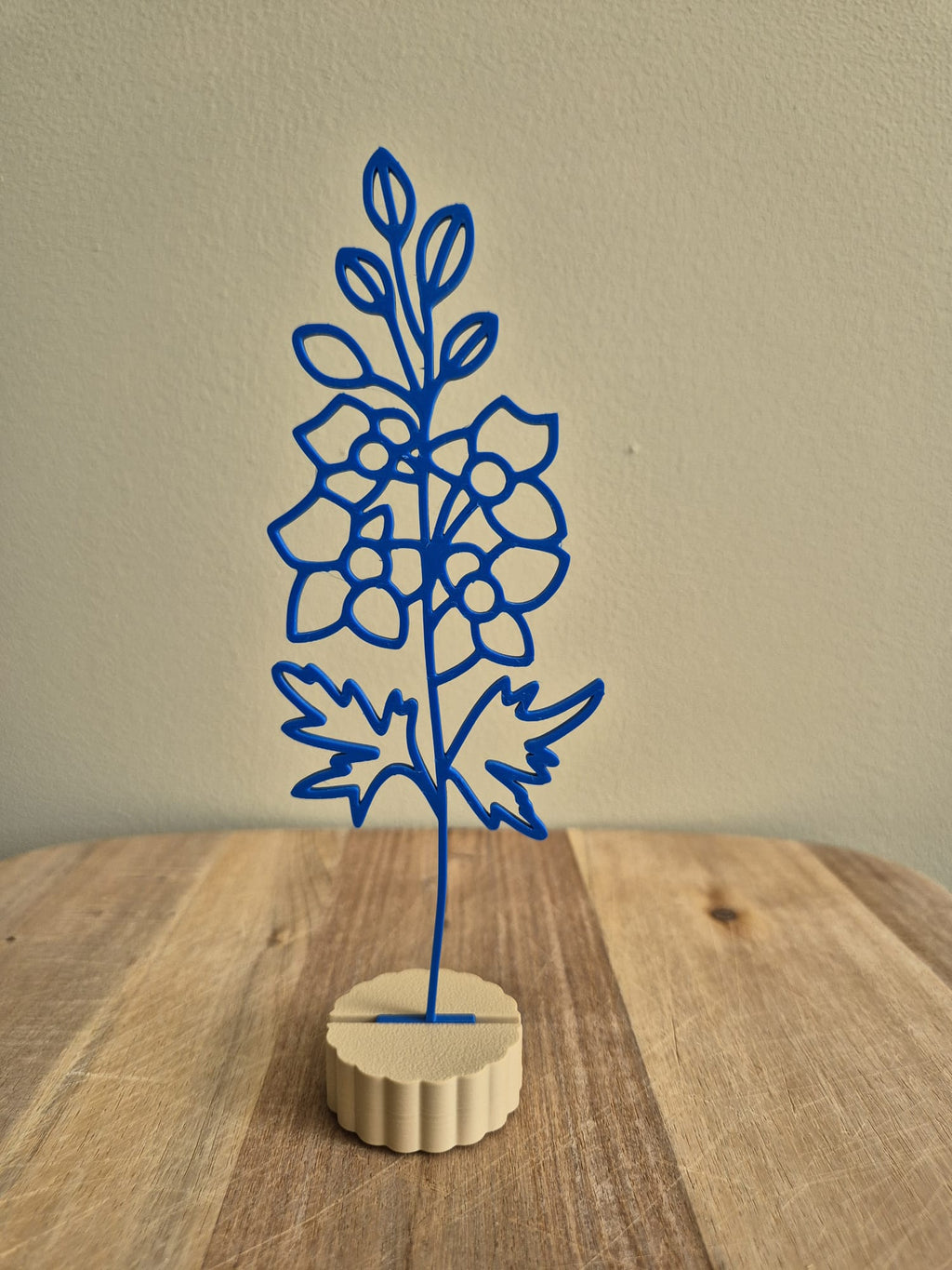 Maandbloem juli – ridderspoor met enkele houder