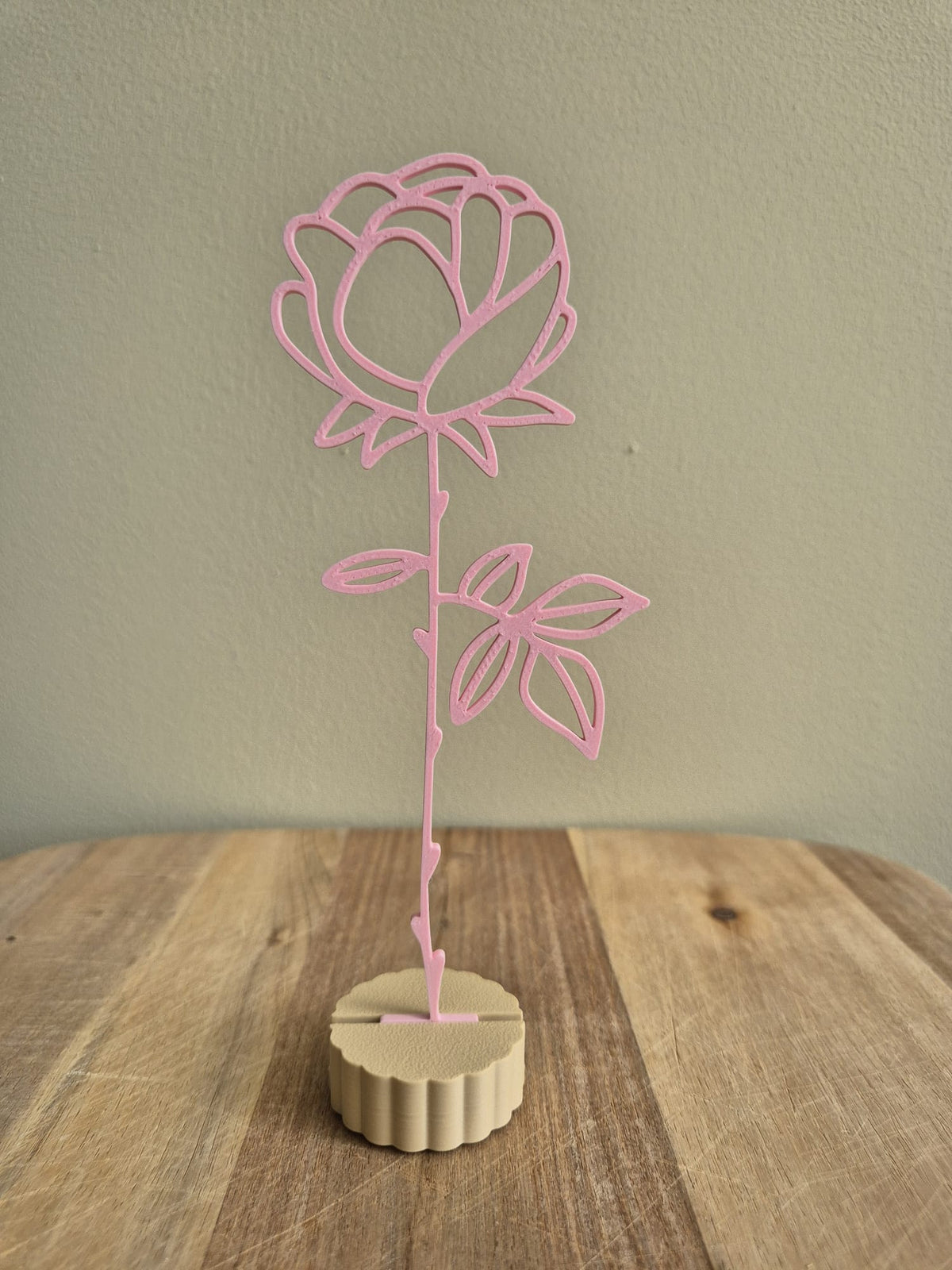Maandbloem juni – roos met enkele houder
